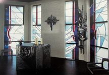 Altar, Tabernakel, Hangkreuz Aluminium Brandenburg